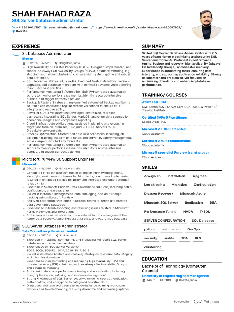 ShahFahadRaza Updated CV | PDF | Microsoft Sql Server | Databases