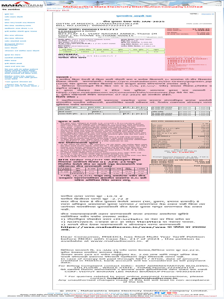 LT Energy Bill | PDF
