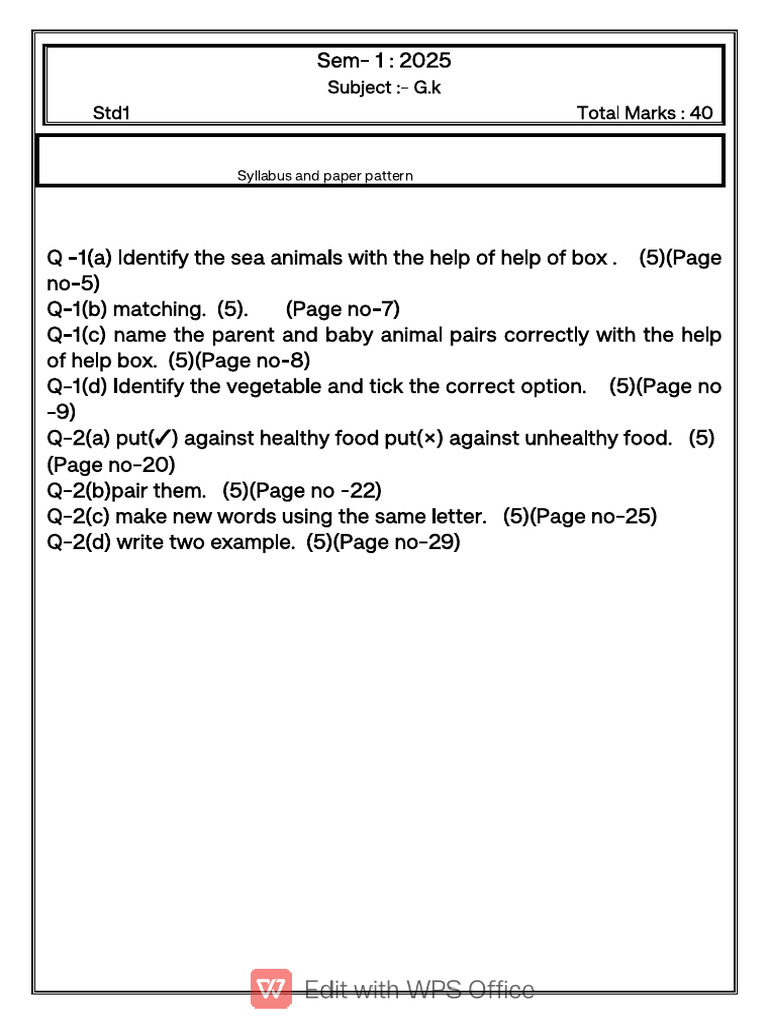 STD 1 G | PDF