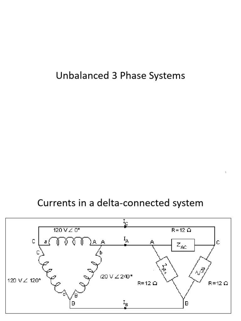 Lesson 4-Unbalanced Systems | PDF