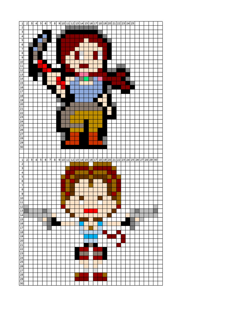 Lara Croft Pixel Art | PDF