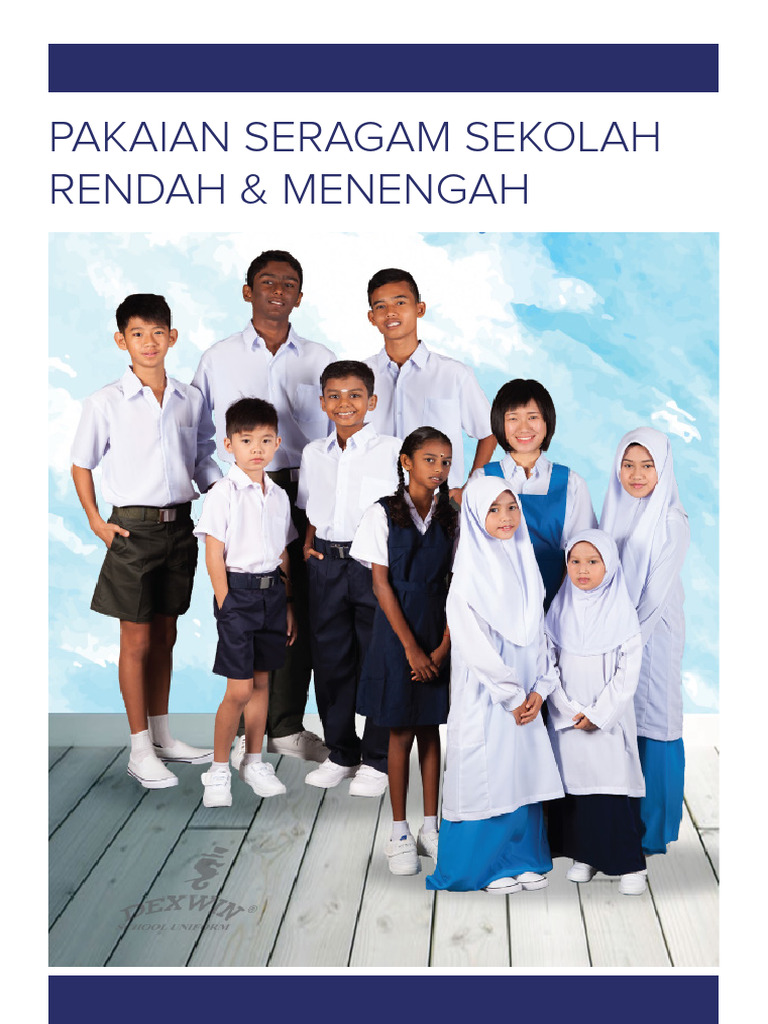 Size Chart - Uniform Sekolah | PDF