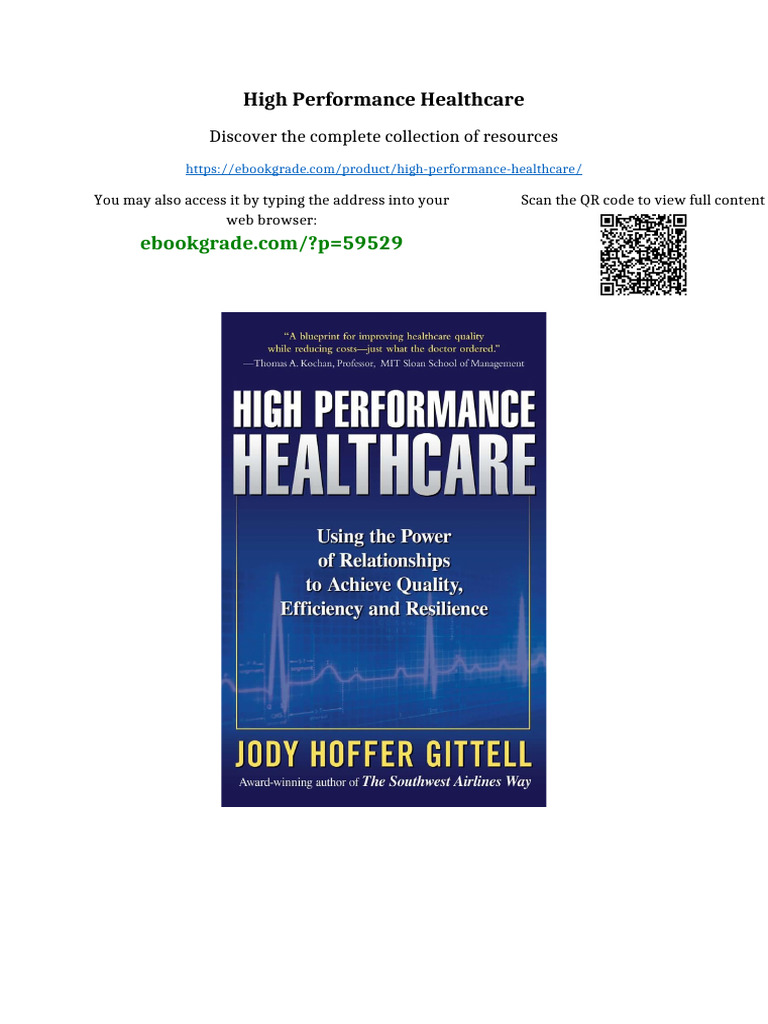 High Performance Healthcare Online Reading | PDF