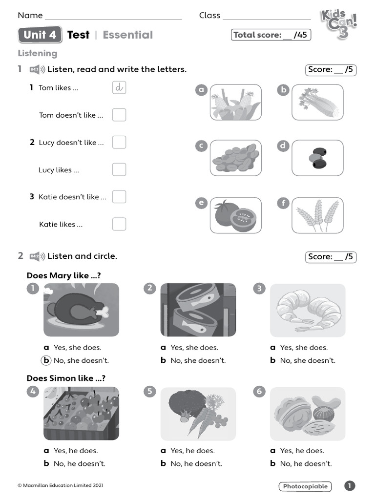 KC3 Tests U04 Essential | PDF | Foods | Cooking