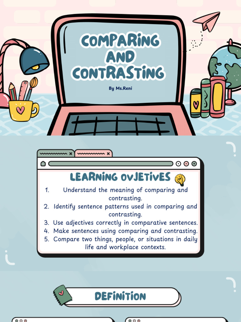 Comparing and Contrasting PDF | PDF | English Language