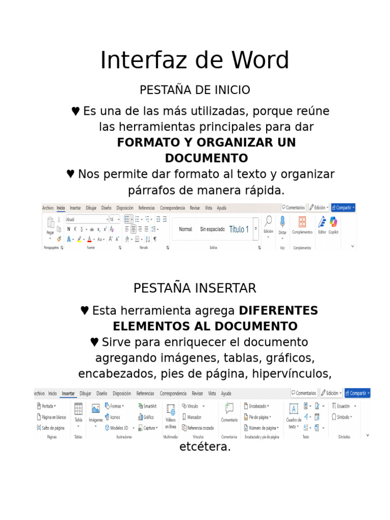 Interfaz de Word | PDF