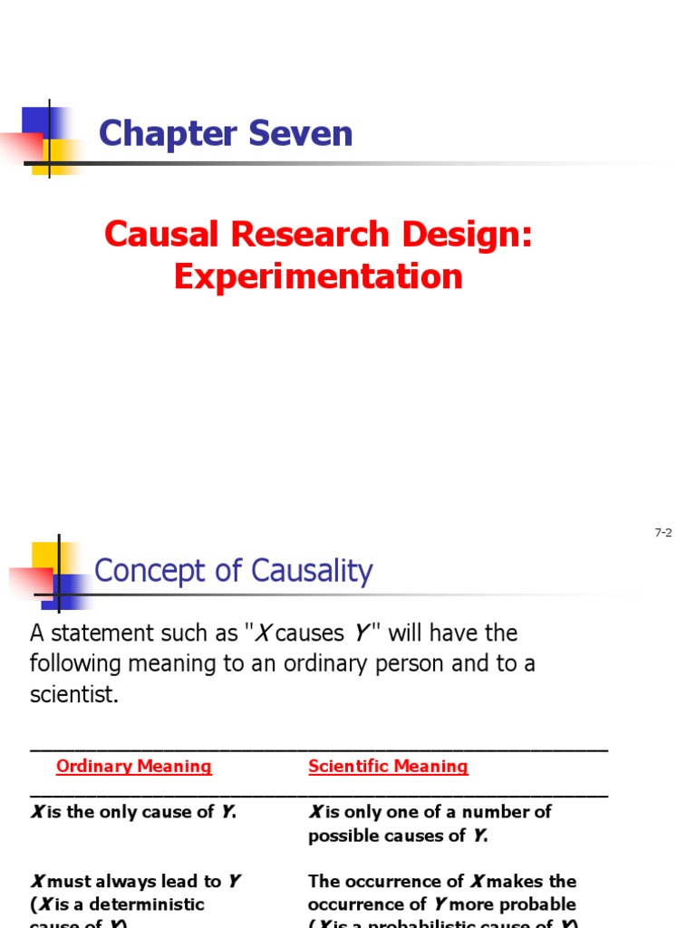 Causal Research Design and Experimentation | PDF | Experiment | Causality