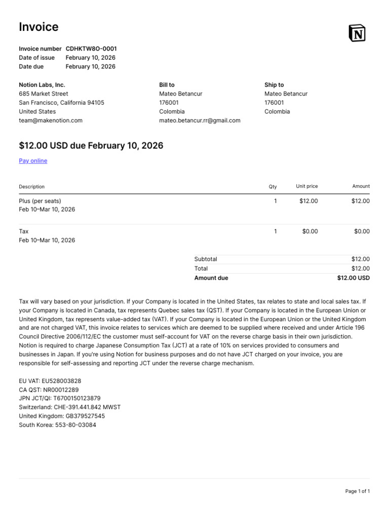 Invoice Cdhktw8o 0001 | PDF | Value Added Tax | Invoice