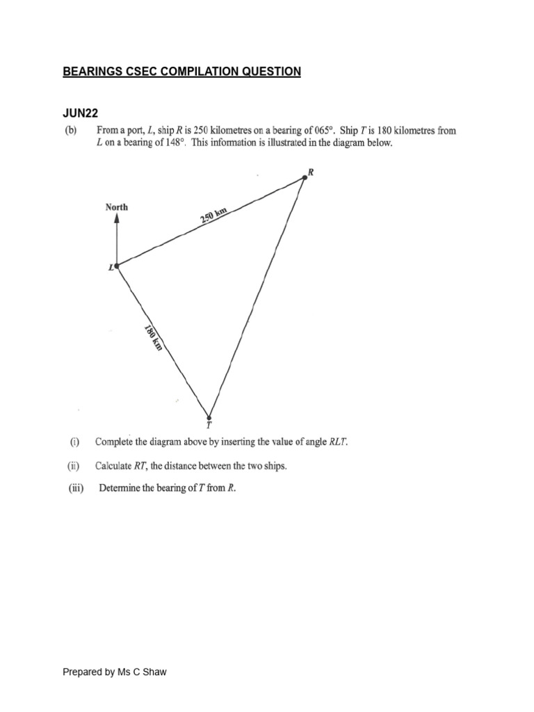 Bearings Csec Compilation Question | PDF