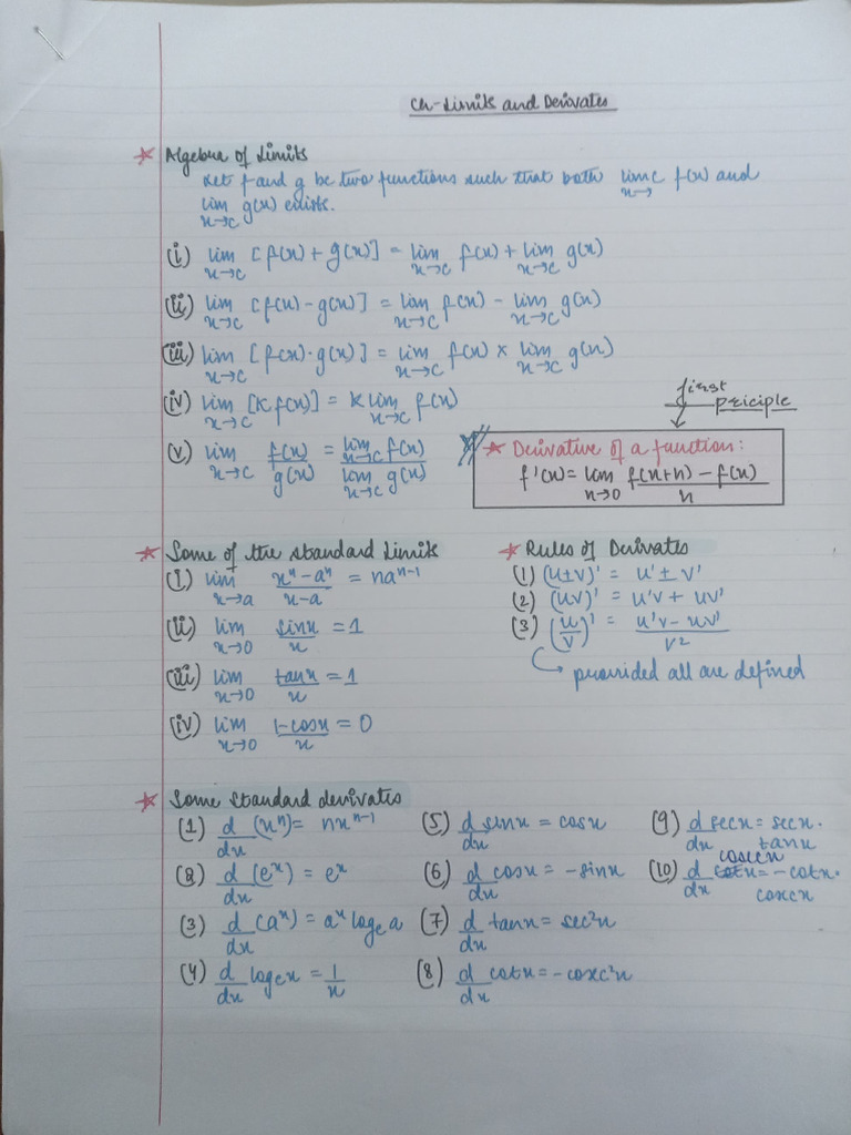 Core Maths Formulas Class11 | PDF