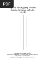 LAPORAN PERTANGGUNG JAWABAN IKATAN REMAJA MASJID