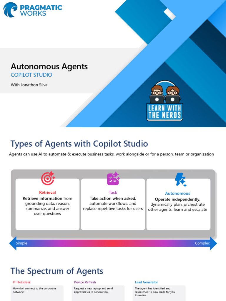 Learn With The Nerds - Autonomous Agents in Copilot Studio | PDF ...