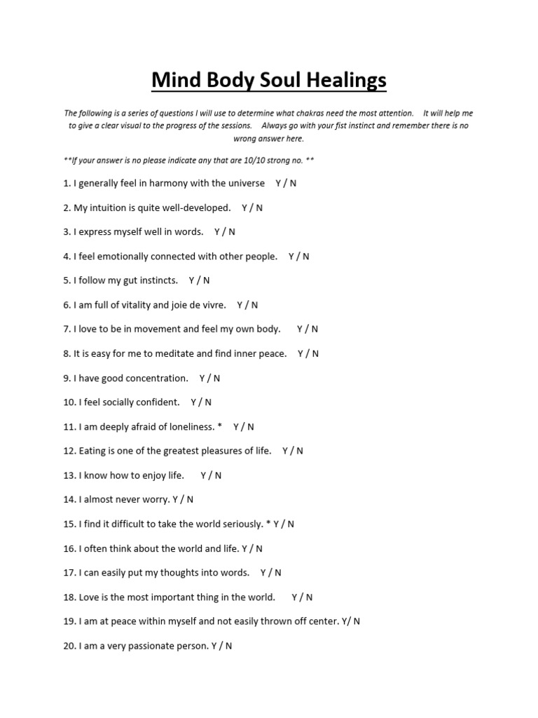 Charkra Test | PDF