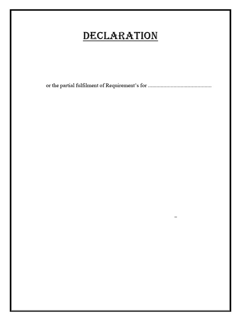 3 Pages Cert - Decl.ackn | PDF