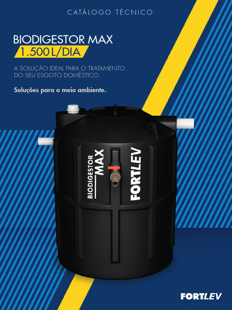 Manual Tecnico Fortlev Biodigestor 1500L-Dia PDF | PDF | Águas ...