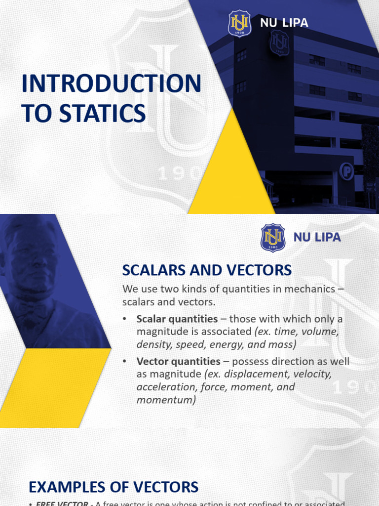 Jun - 2. Introduction To Statics | PDF | Euclidean Vector | Force
