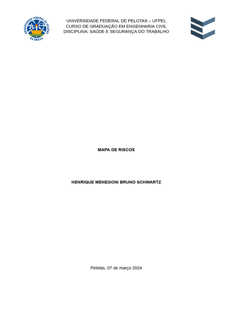 Mapa de Riscos - Saúde e Segurança Do Trabalho | PDF