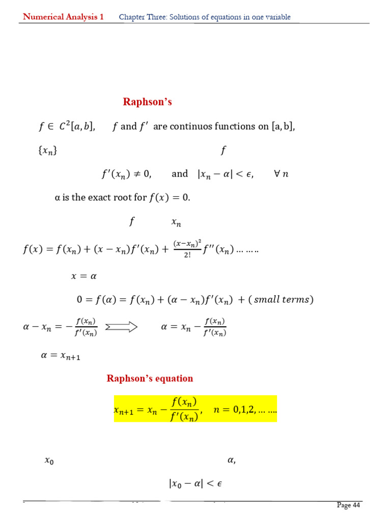 Chapter 3 Numerical Analysis p2 | PDF | Numerical Analysis | Mathematics