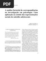 A análise factorial de correspondências na investigação em psicologia