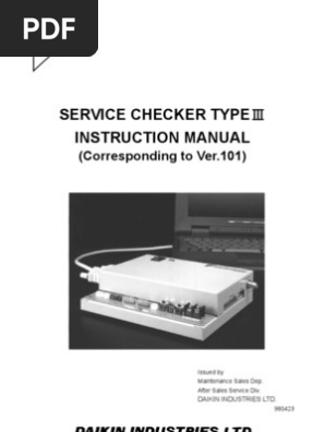 Daikin Service Checker Type 3 Download