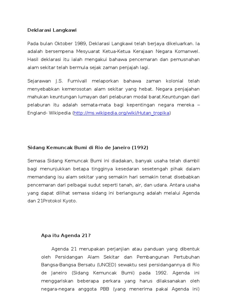 Deklarasi Langkawi Pdf