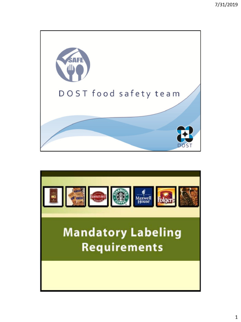 Module 19 - Labelling Requirements New Template | PDF | Litre | Ounce