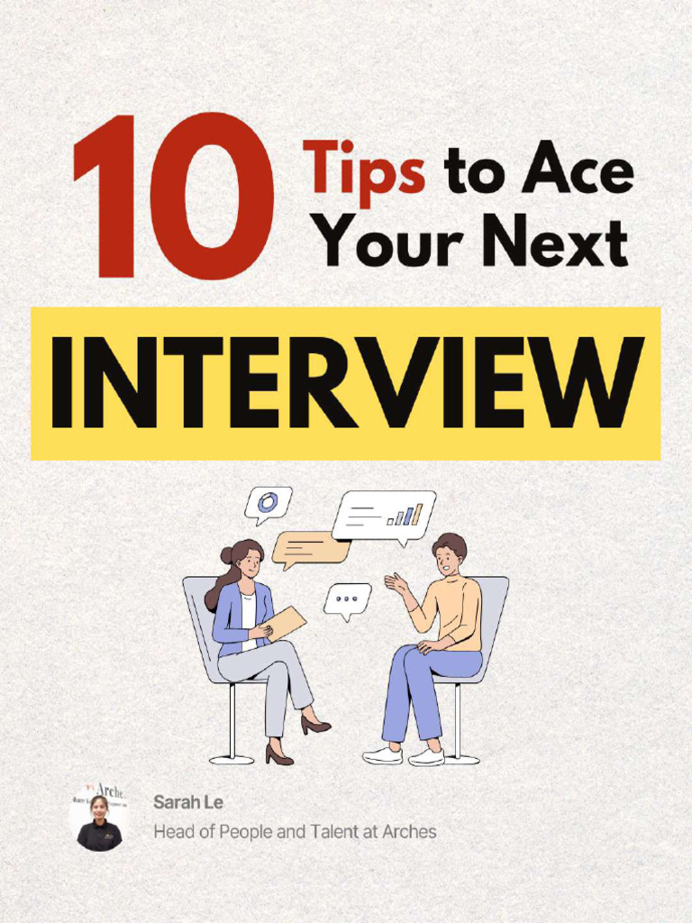 10 Tips To Ace Your Next Interview | PDF