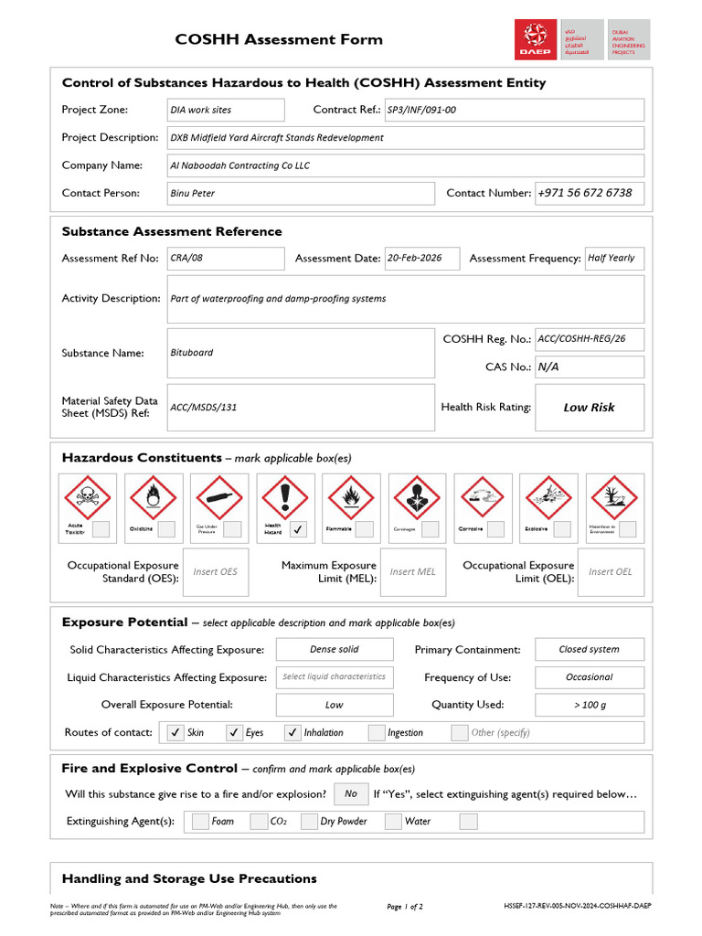 08 Henkel - Bituboard - COSHH | PDF | Hazards | Pallet
