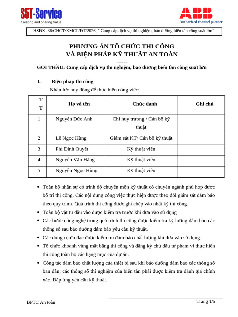 BPTC An Toan | PDF