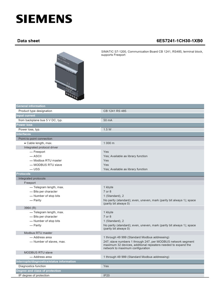 Catalogue - Module Modbus RS485 | PDF | Telecommunications | Computer ...