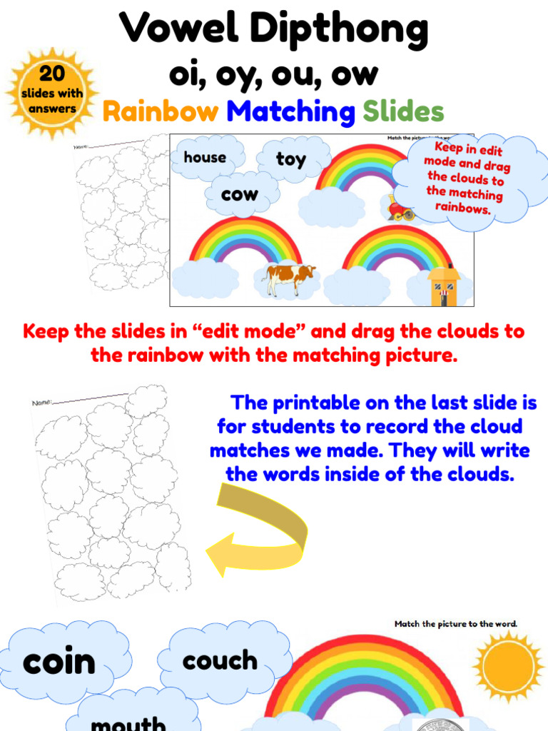 Matching Rainbow Clouds | PDF