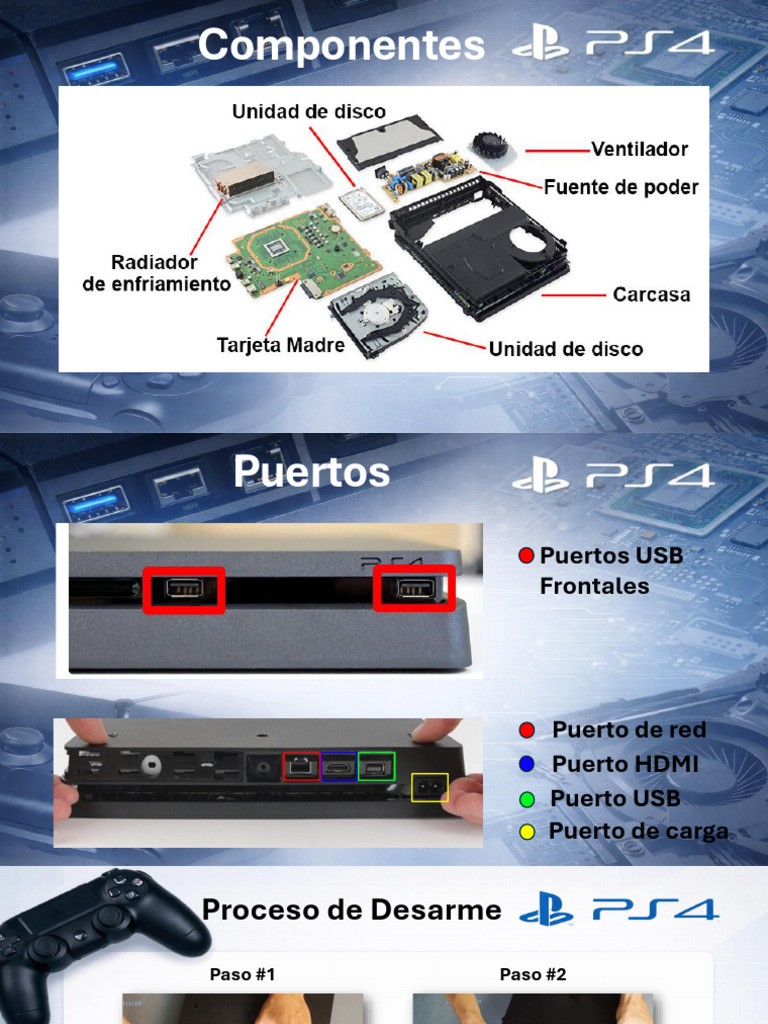 Componentes y Desarme PS4 | PDF | Equipo | Bienes manufacturados