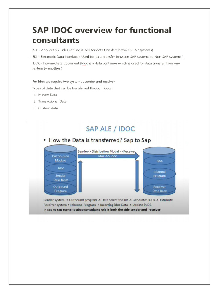 SAP Idocs | PDF