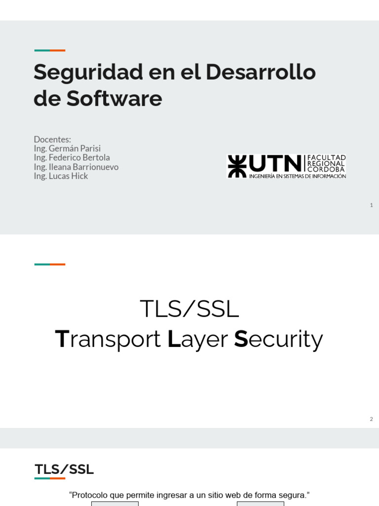 Semana 10 - Clase 19 - TLS - SSL | PDF | Transport Layer Security ...