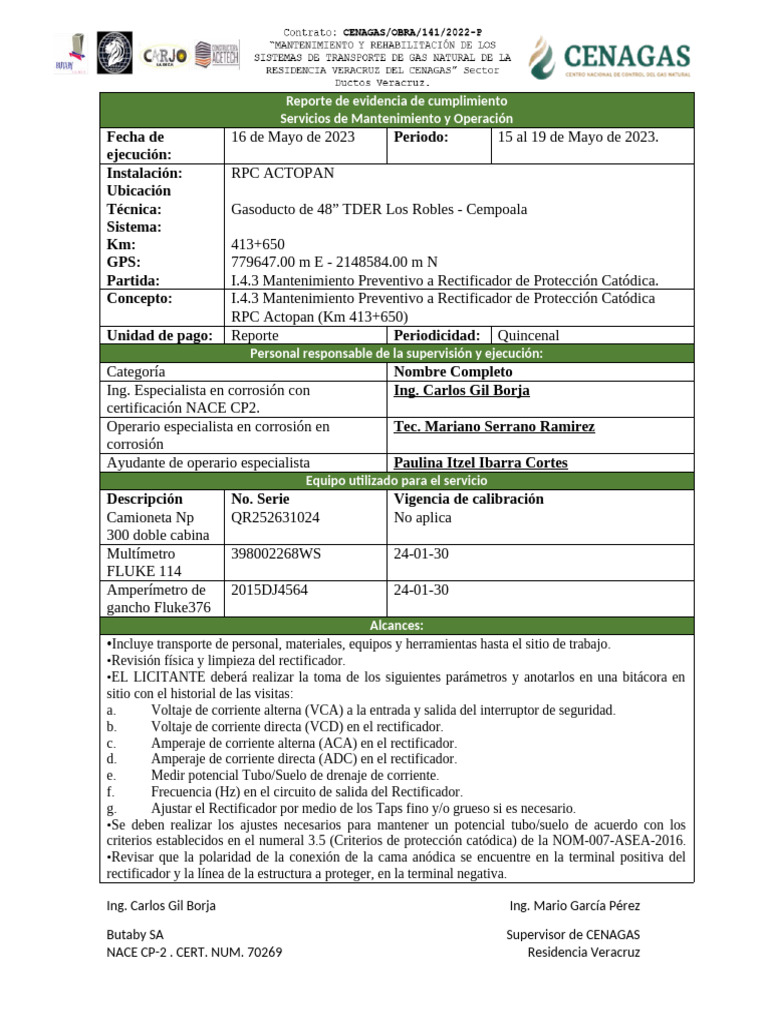 13.-Rep de RPC Actopan | PDF | Rectificador | Energia electrica
