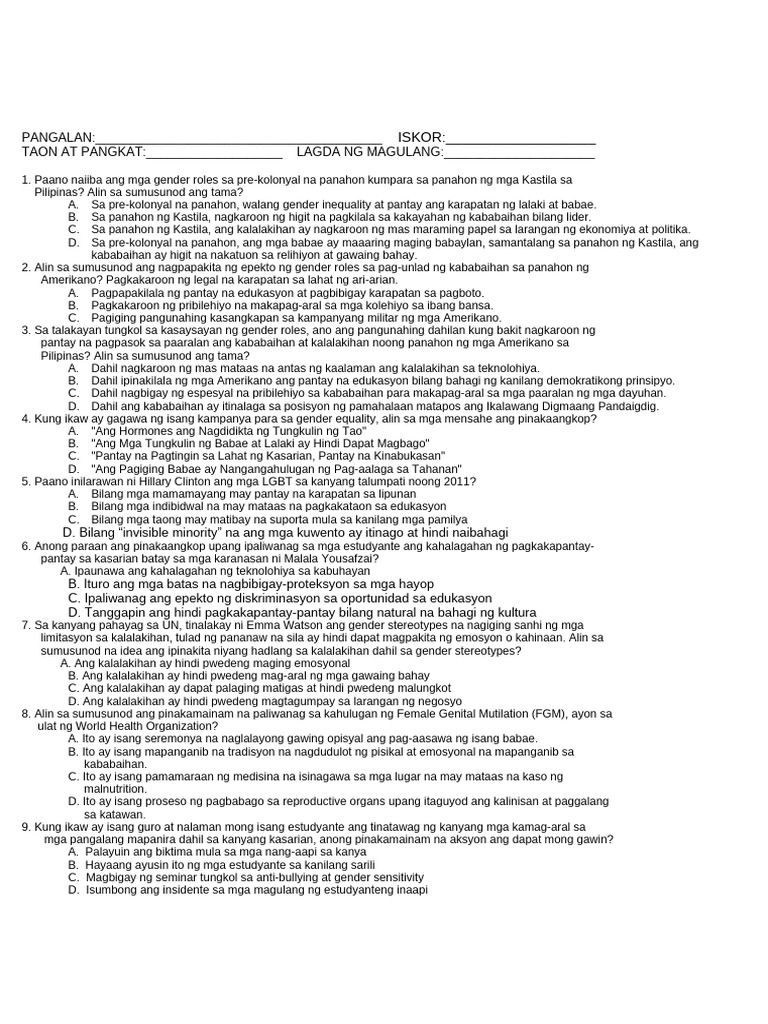 AP10 q3 Reviewer | PDF
