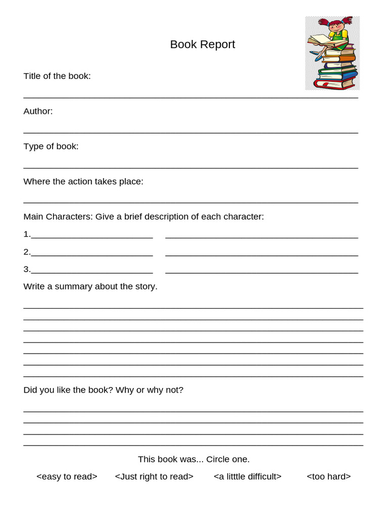 Book Report Advanced | PDF