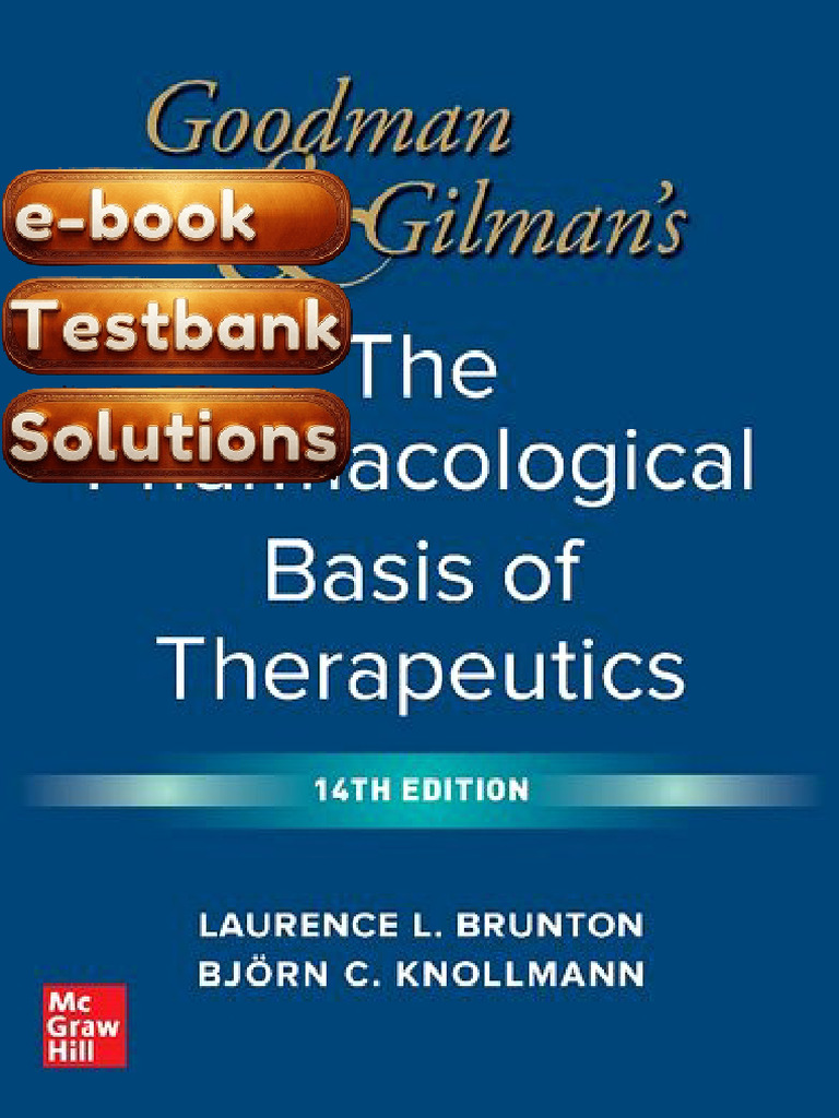 Test Bank & Textbook - Goodman and Gilmans The Pharmacological Basis of ...