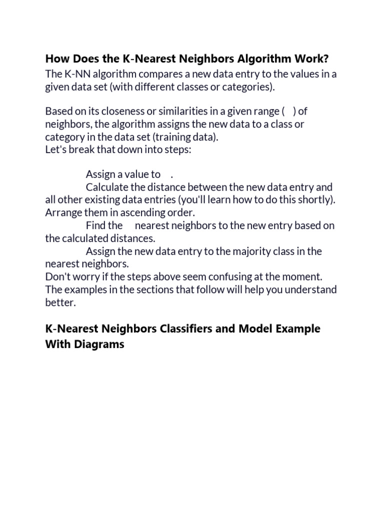KNN Algorithm Example12022026 | PDF | Information Science | Mathematics