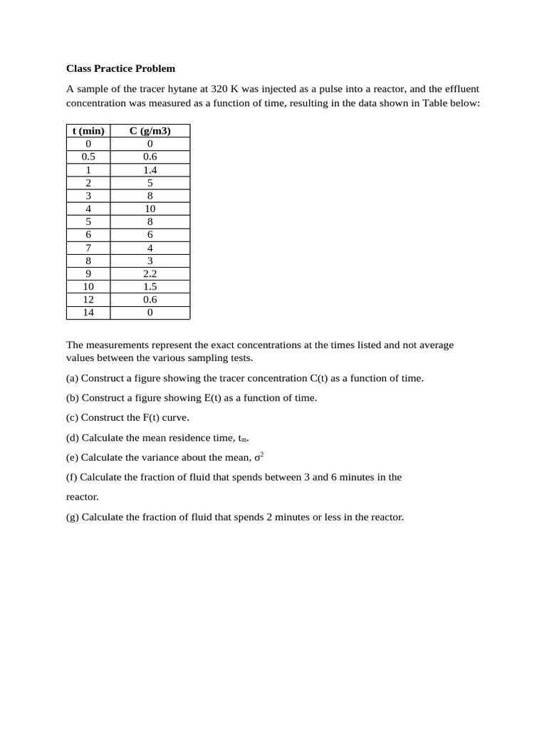 Class Practice Problem | PDF