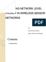 Achieving Network Level Privacy in Wireless Sensor Networks