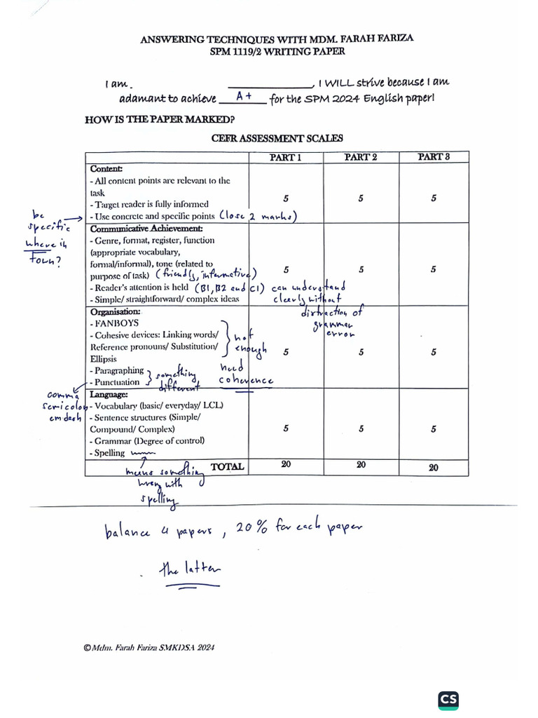 English Paper 2 Tips | PDF