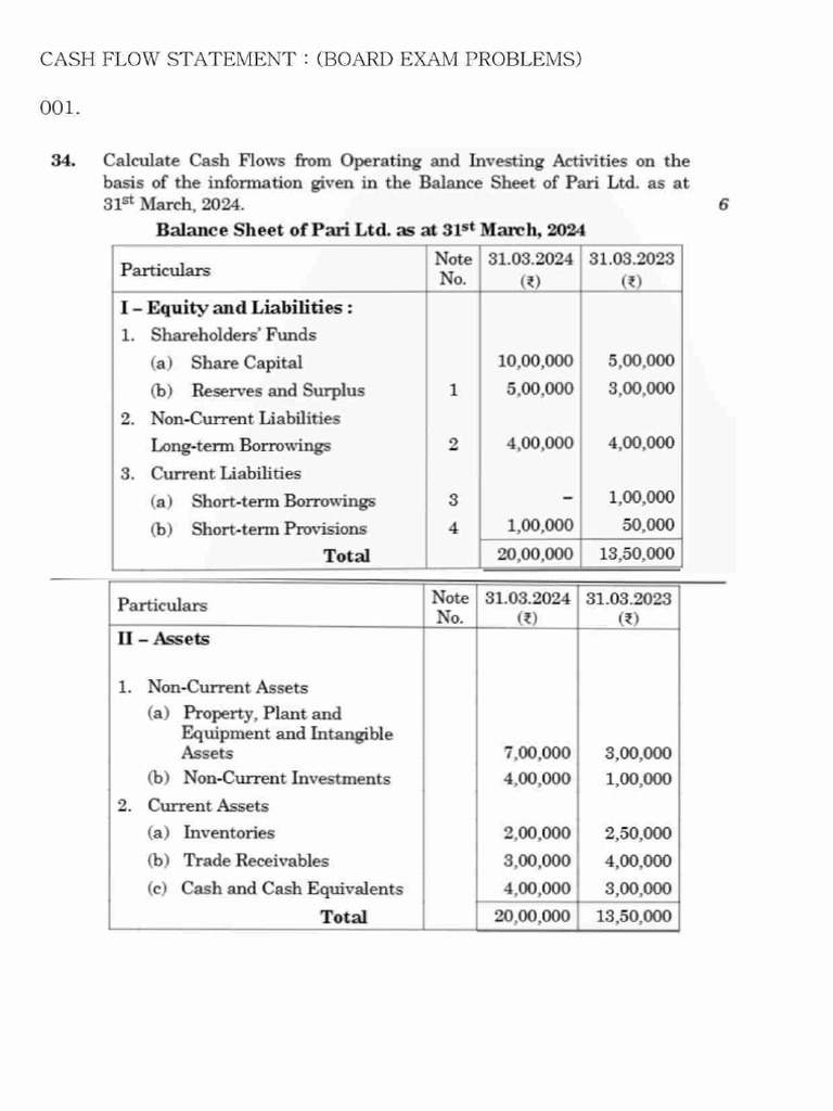 Cash Flow Statement | PDF