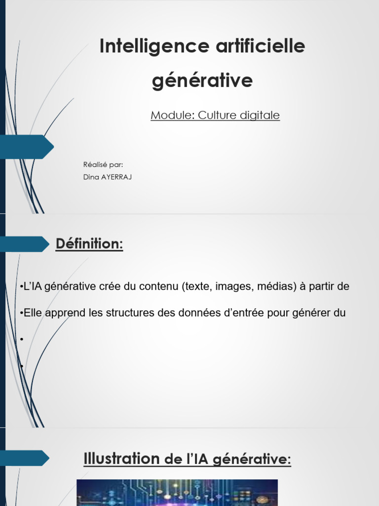 Intelligence Artificielle Générative 2 | PDF