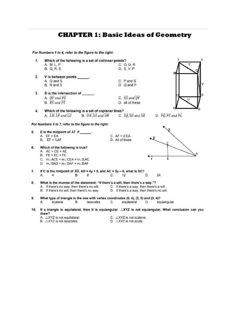 RM - Geometry and Basic Trigo | PDF