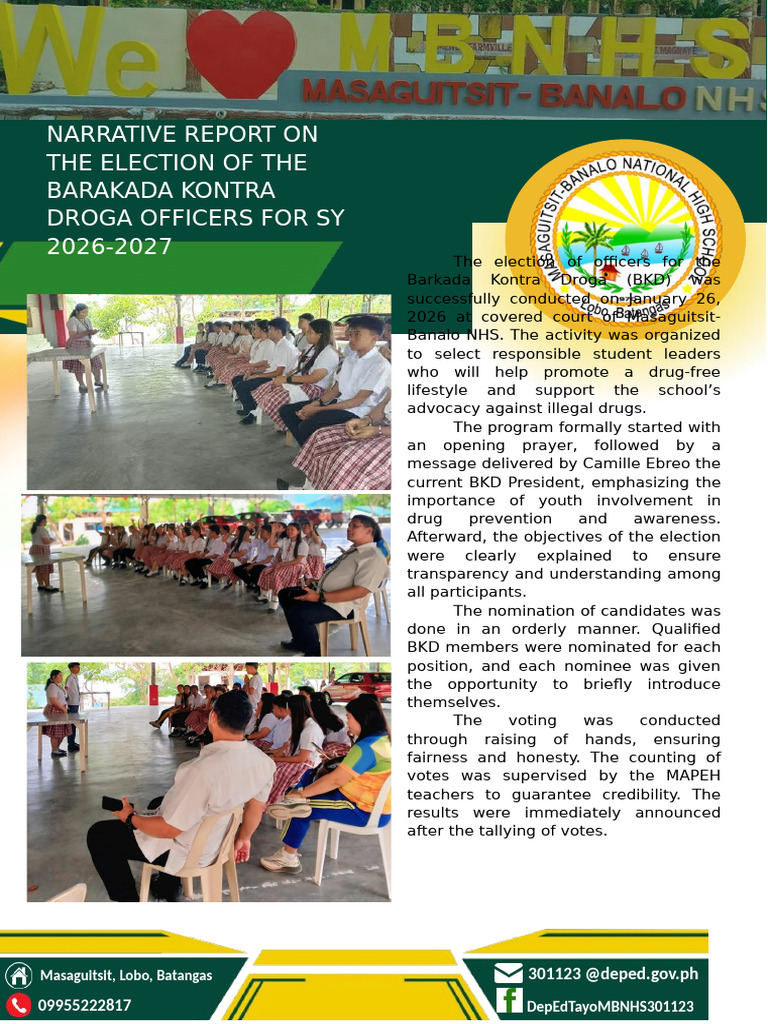 BKD Narrative Report Election of Officers | PDF