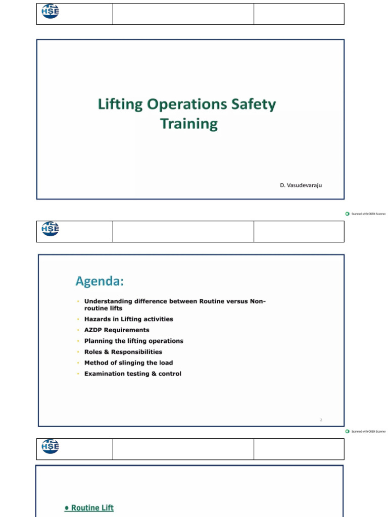Lifting Operation | PDF