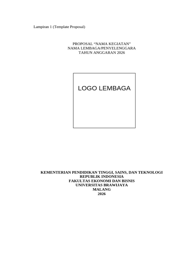 Template Draft Proposal | PDF