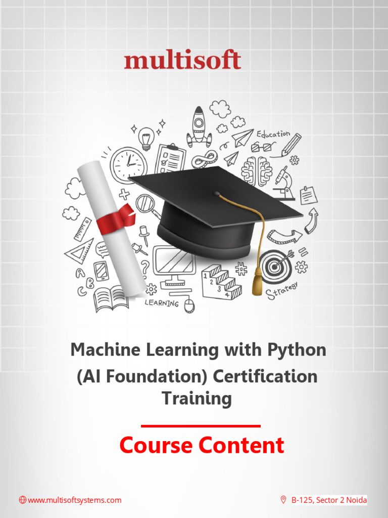 Machine Learning With Python - AI Foundation - Course - Content | PDF ...