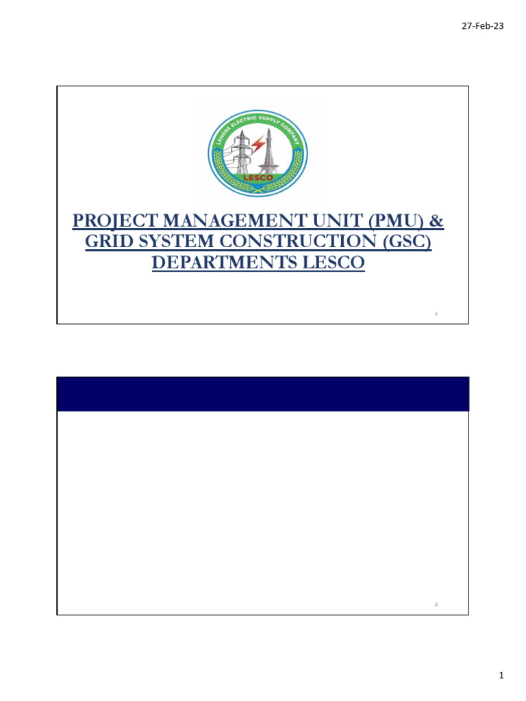 PMU & GSC Brief (Handouts) | PDF | Electric Power Transmission ...